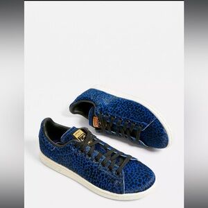 Adidas original Stan smith blue Leopard print trainers
